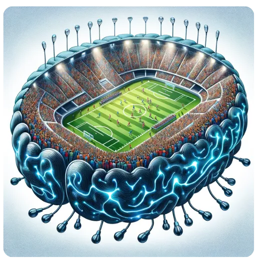 Brain as a Football Stadium